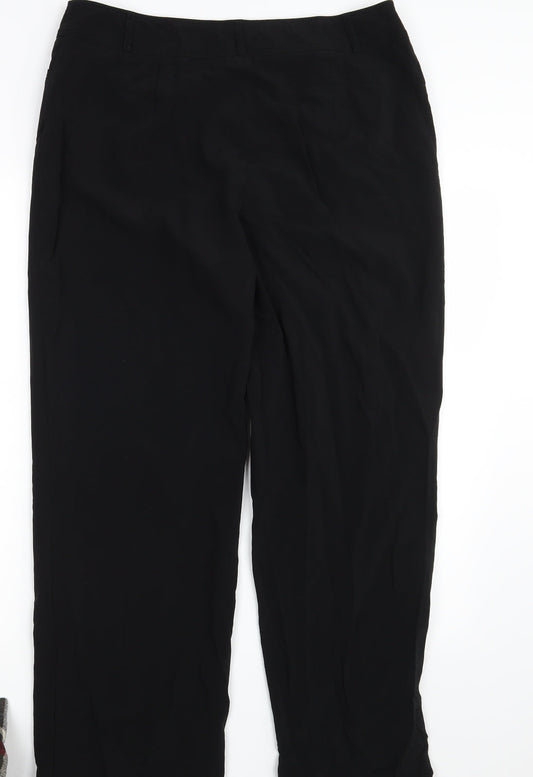 Gerry Weber Womens Black Trousers Size 16 L31 in