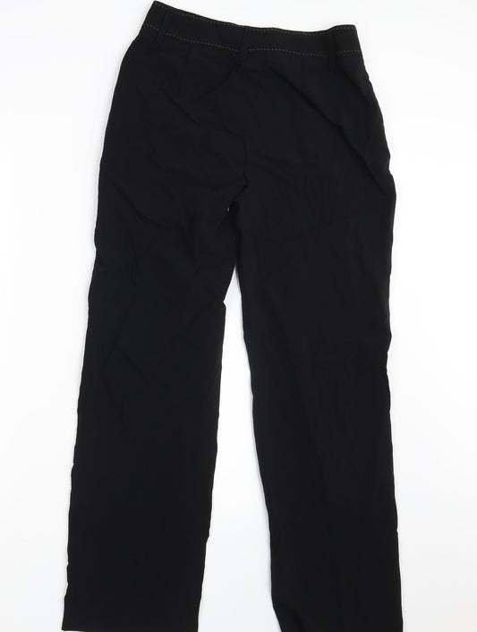 APANAGE Womens Black Trousers Size 10 L31 in