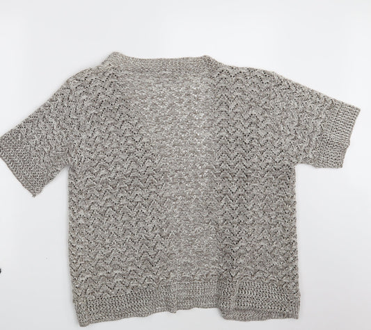Pulse Womens Beige Wrap Jumper Size M