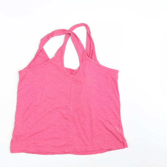 Peacocks Womens Pink Basic Tank Size 8