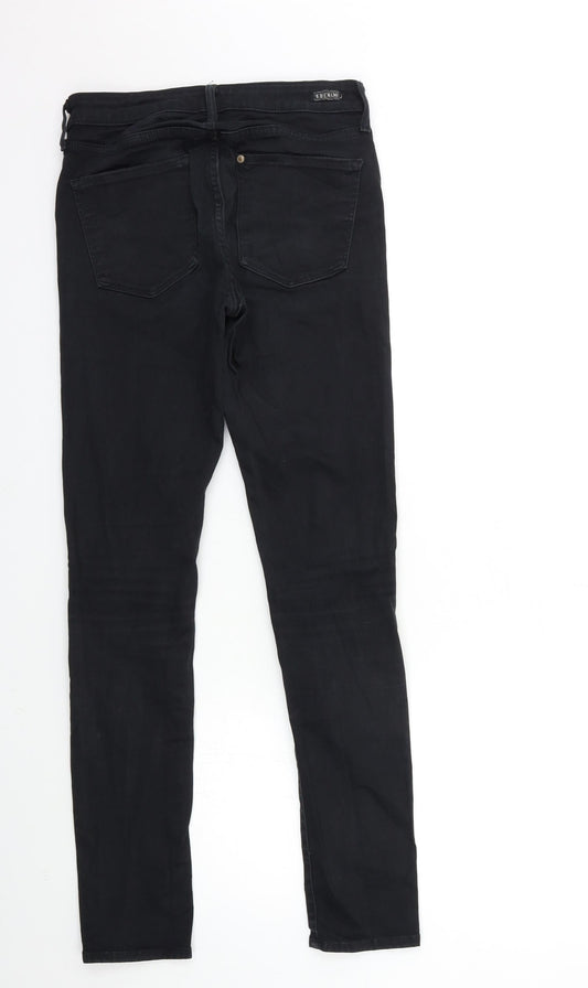 H&M Womens Black Denim Skinny Jeans Size 30 in L29 in