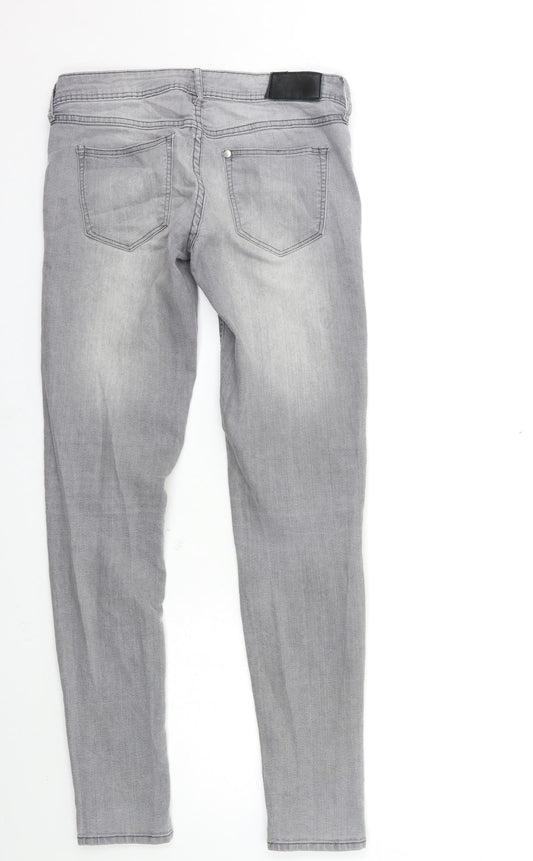 H&M Womens Grey Denim Skinny Jeans Size 26 in L30 in