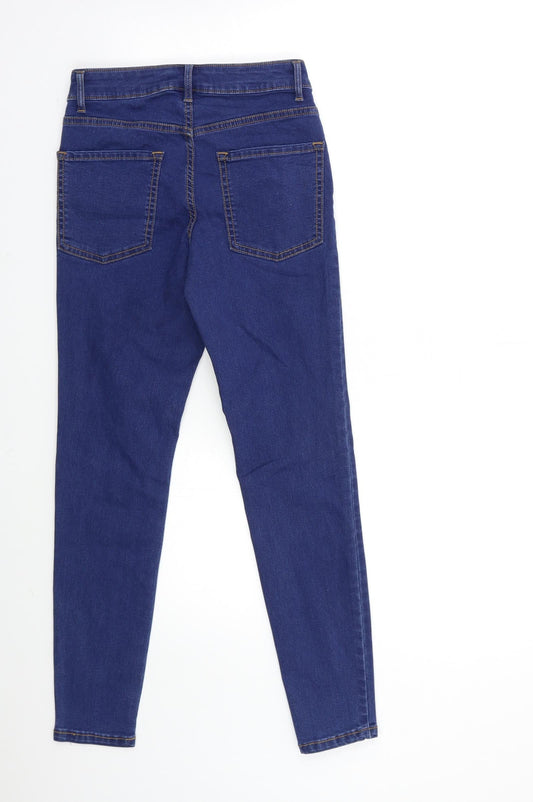 Denim & Co. Womens Blue Denim Skinny Jeans Size 8 L27 in