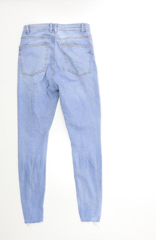 Denim & Co. Womens Blue Denim Skinny Jeans Size 8 L28 in