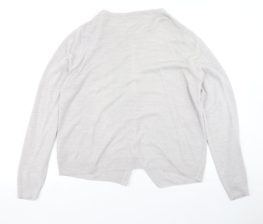 Classic Womens Grey Knit Cardigan Jumper Size 18