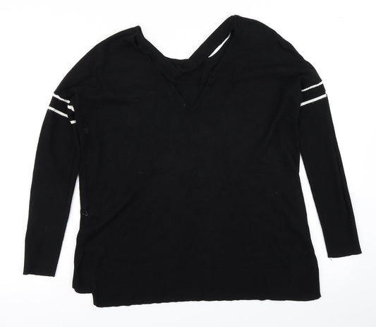 Nine Womens Black Knit Pullover Jumper Size 10