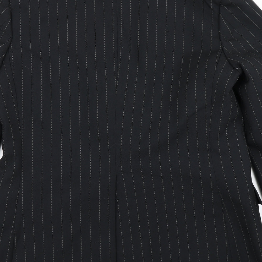 Jackson King Mens Black Striped Jacket Blazer Size 44