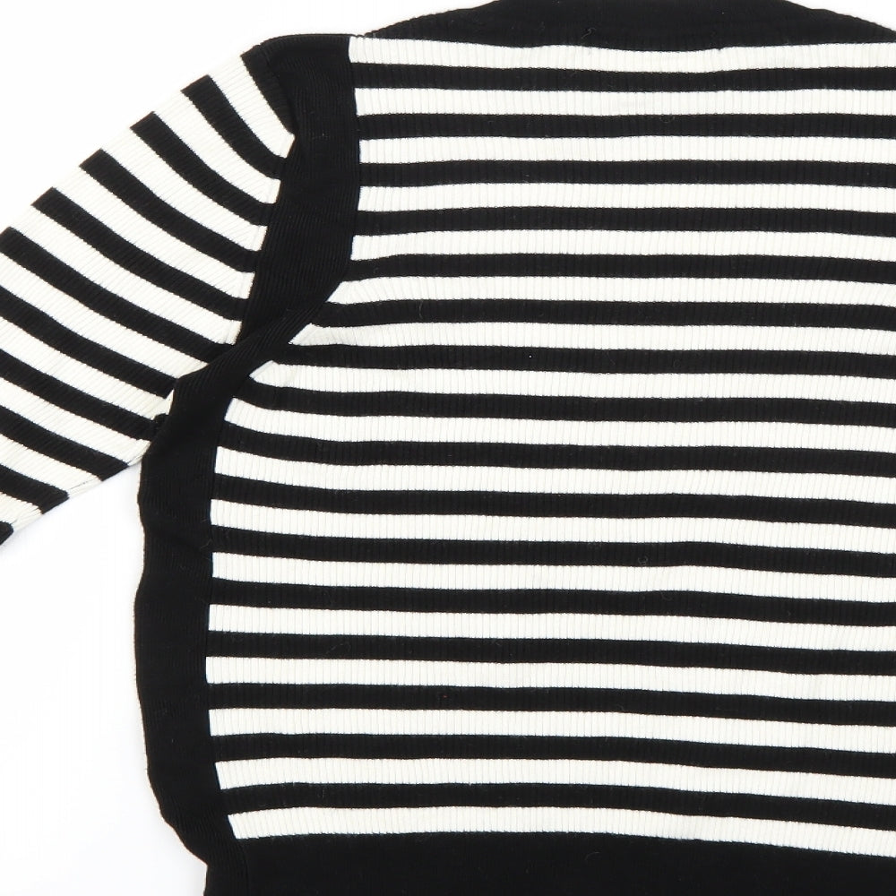 Marks and Spencer Womens Multicoloured Striped Pullover Jumper Size 18