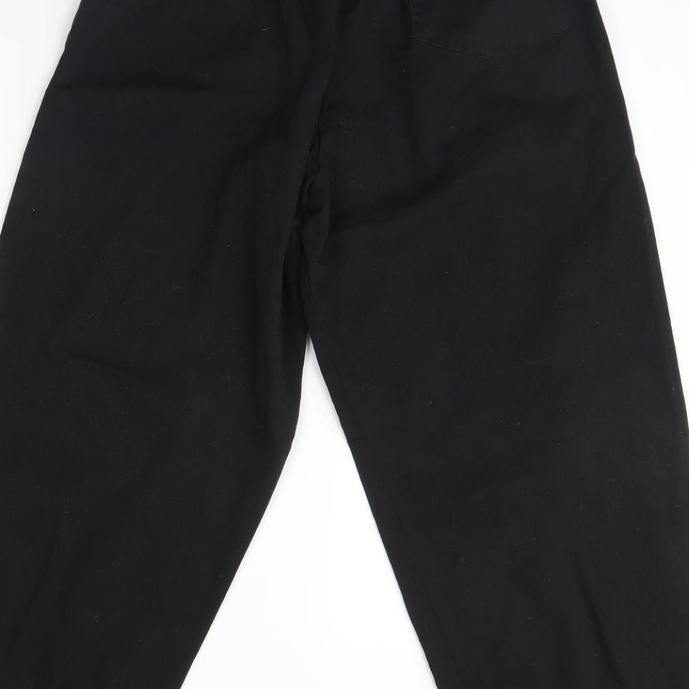 Preworn Womens Black Trousers Size M L28 in