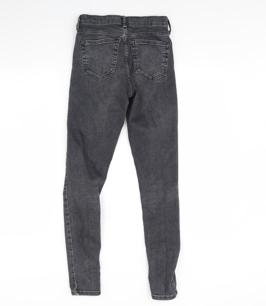 Topshop Womens Black Denim Skinny Jeans Size 26 in L34 in