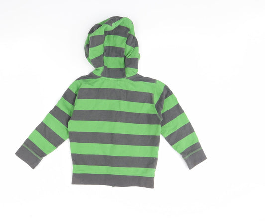 Urban Rascals Boys Green Striped Jacket Size 3 Years