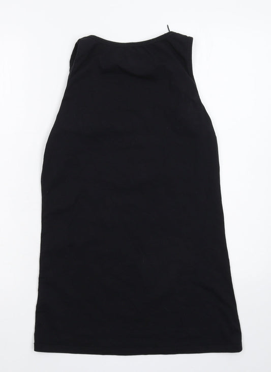 Very Womens Black Basic Tank Size 16
