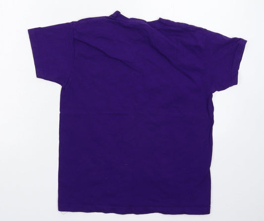 Fruit of the Loom Boys Purple Basic T-Shirt Size 10-11 Years