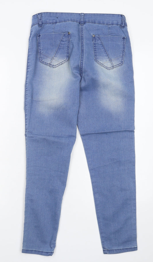 Crafted Womens Blue Denim Jegging Jeans Size 10 L23 in