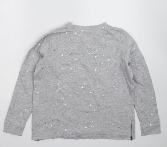 b.young Womens Grey Pullover Sweatshirt Size M