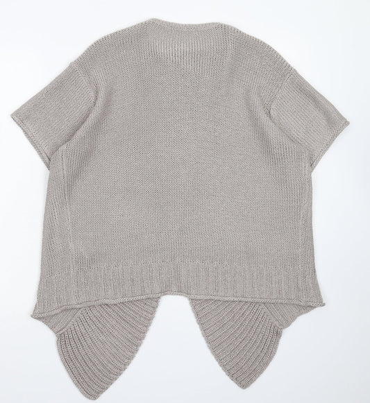 Marks and Spencer Womens Grey Knit Cardigan Jumper Size 14