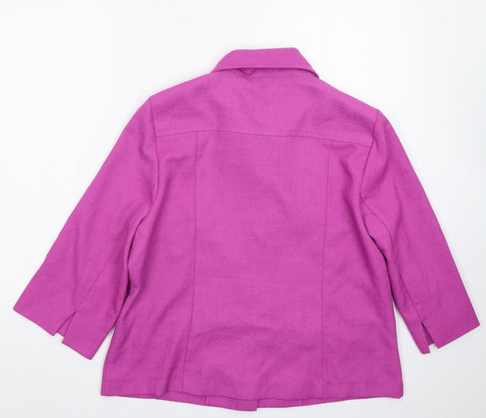 Essential Collection Womens Pink Jacket Blazer Size 16