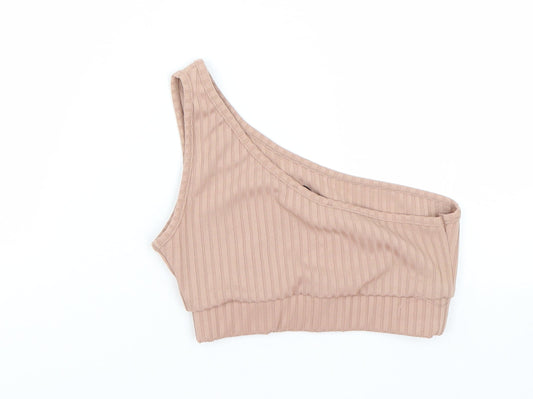 Club London Womens Brown Basic Tank Size 6