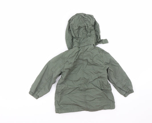 H&M Boys Green Jacket Coat Size 2 Years