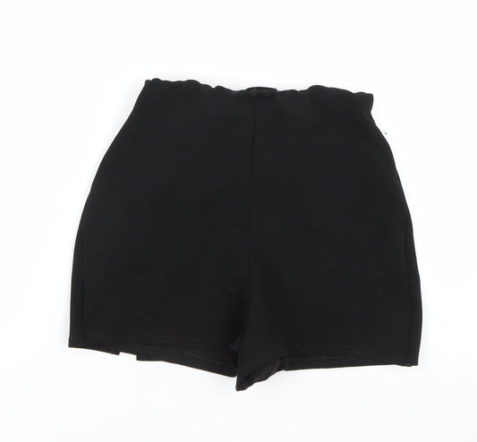 Missguided Womens Black Cut-Off Shorts Size 6