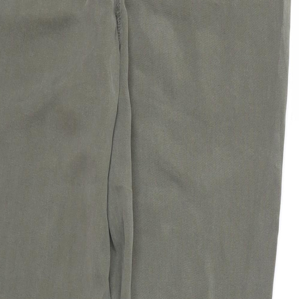 M&S Womens Green Capri Trousers Size 34 L26 in