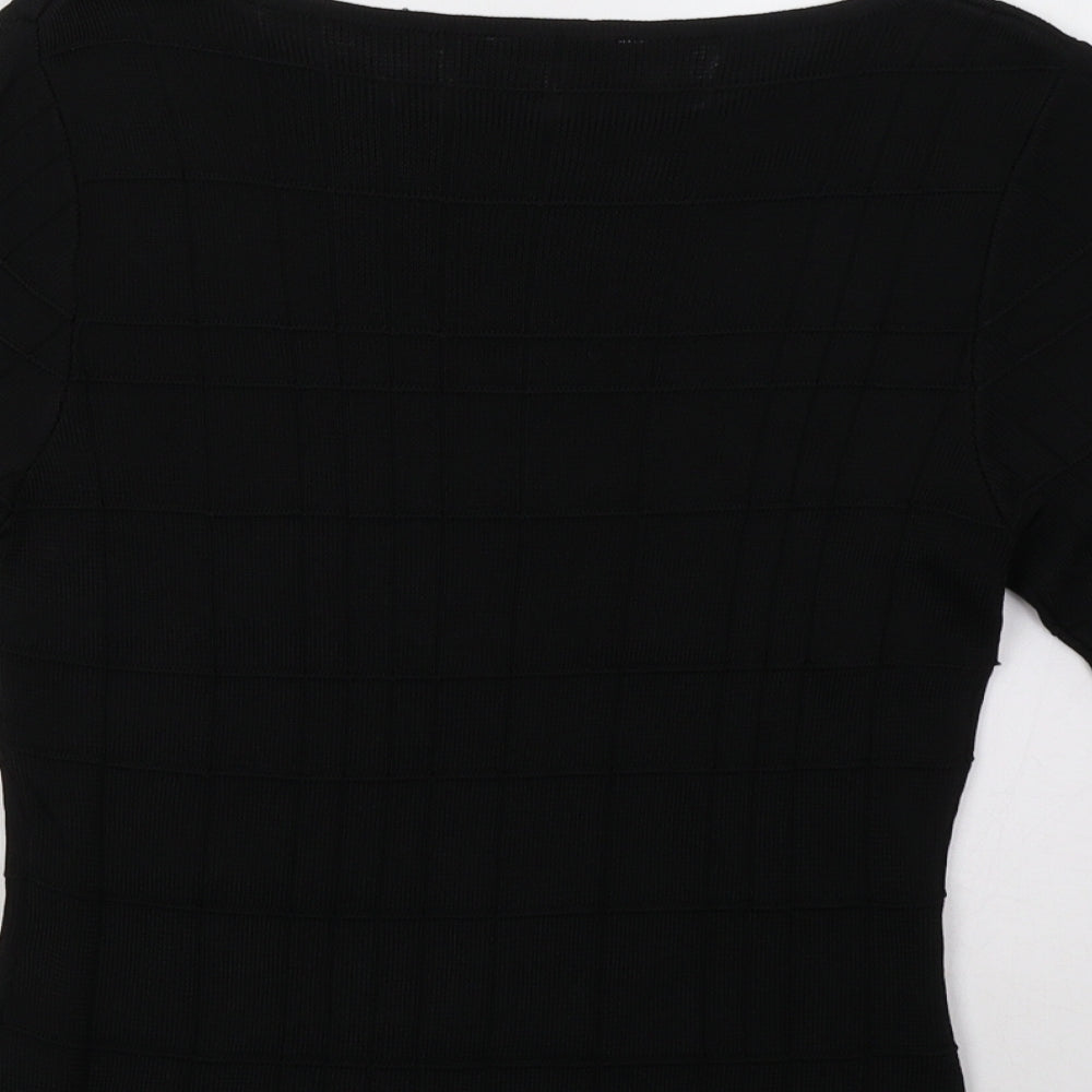 Marks and Spencer Womens Black Pullover Sweatshirt Size 14
