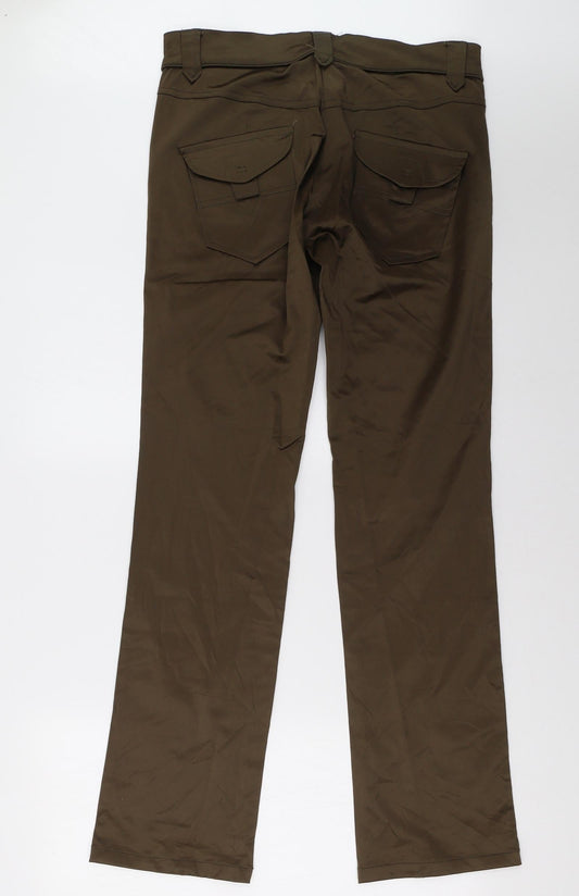 o&s Womens Green Trousers Size 32 L34 in