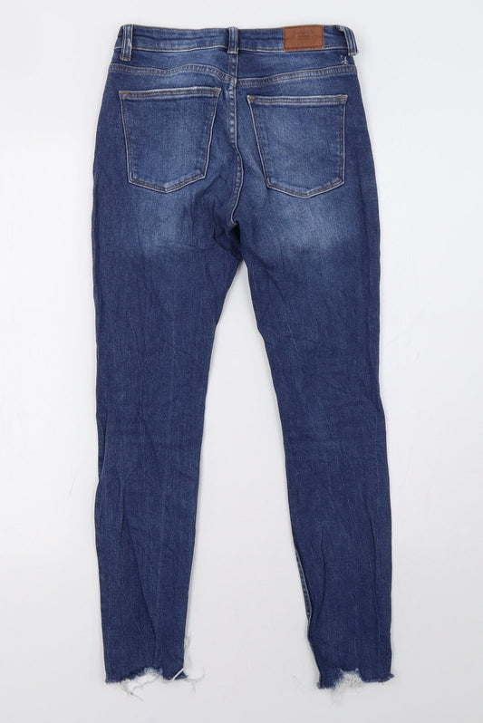 Bershka Womens Blue Denim Skinny Jeans Size 26 L28 in