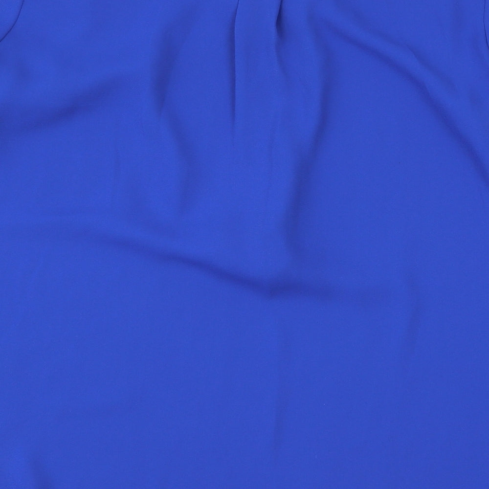 Dorothy Perkins Womens Blue Basic Blouse Size 8