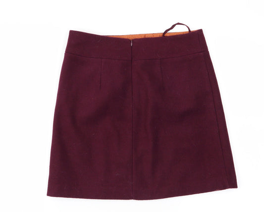 Papaya Womens Purple Mini Skirt Size 8