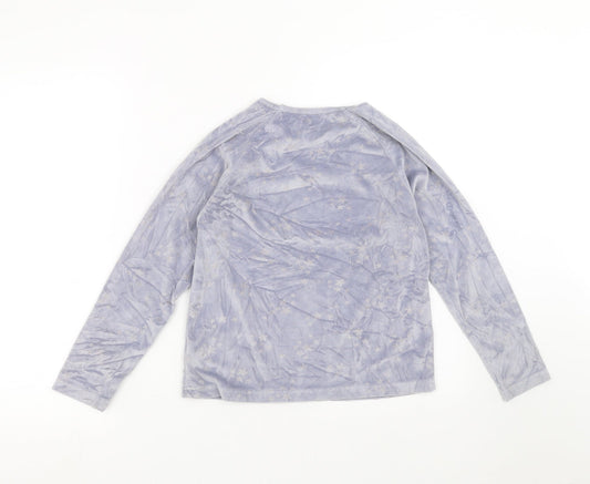 George Girls Purple Top Pyjama Top Size 10-11 Years - star pattern