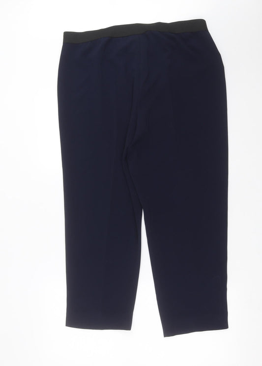 Domina Womens Blue Trousers Size 16 L27 in
