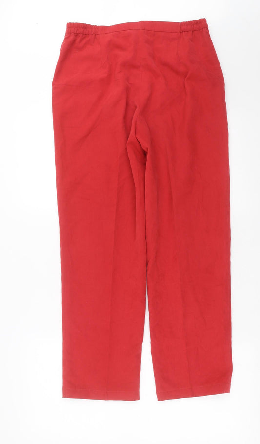 Katia Womens Red Trousers Size 12 L27 in