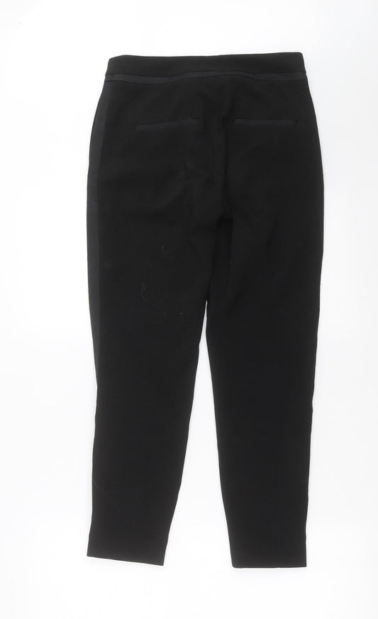 H&M Womens Black Trousers Size 6 L26 in