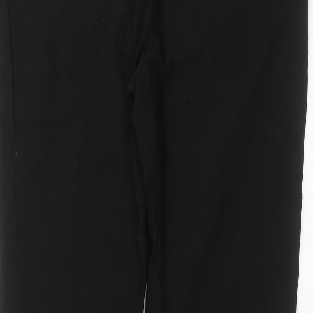 Papaya Womens Black Trousers Size 6 L28 in