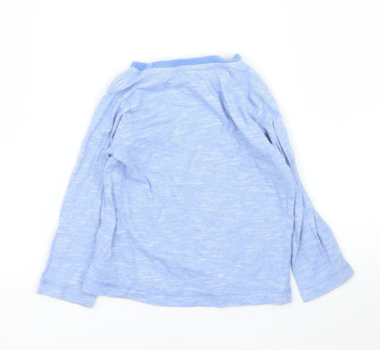 Mothercare Boys Blue Striped Basic T-Shirt Size 12 Months