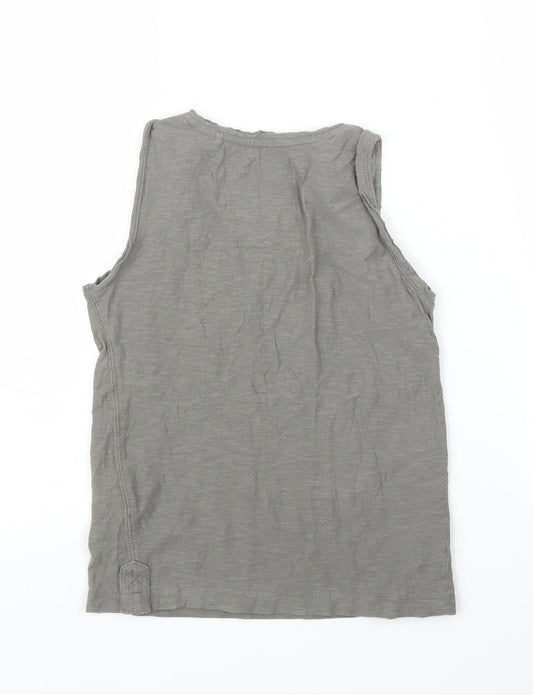 Zara Girls Green Basic Blouse Size 6 Years