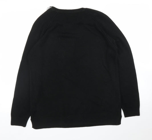 Papaya Womens Black Pullover Jumper Size 14