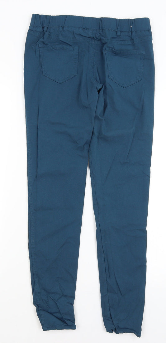 Tru Womens Blue Capri Trousers Size 10 L30 in