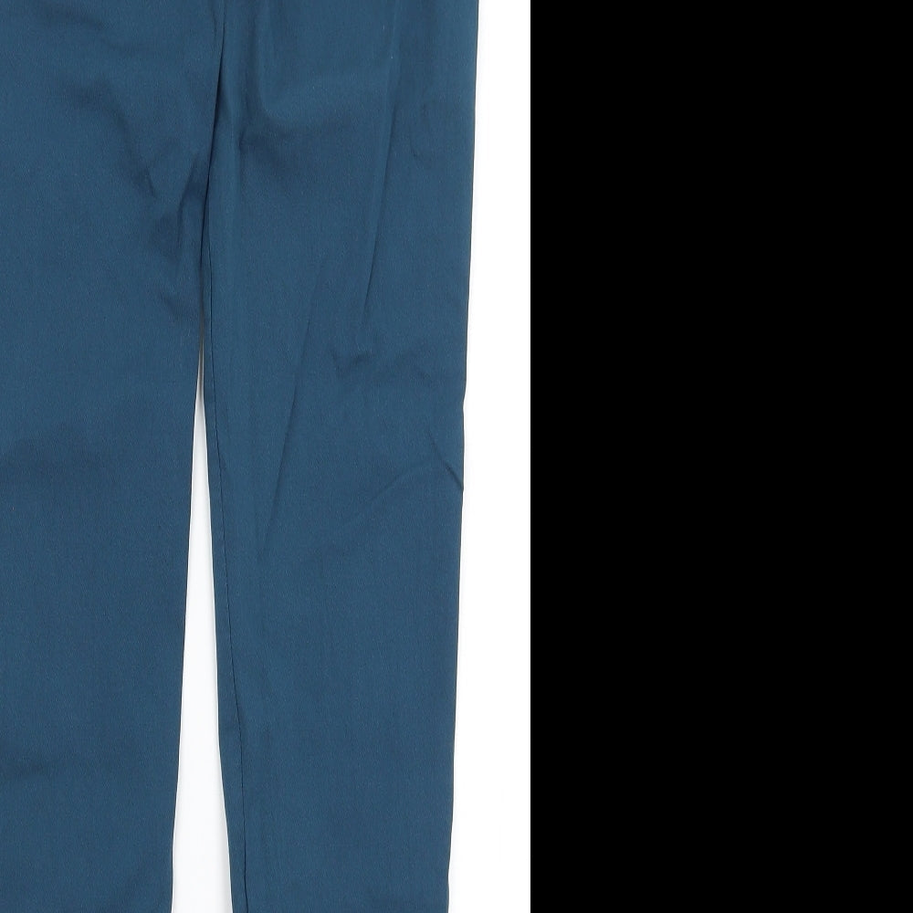 Tru Womens Blue Capri Trousers Size 10 L30 in