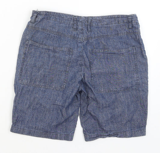 River Island Mens Blue Bermuda Shorts Size 28 in