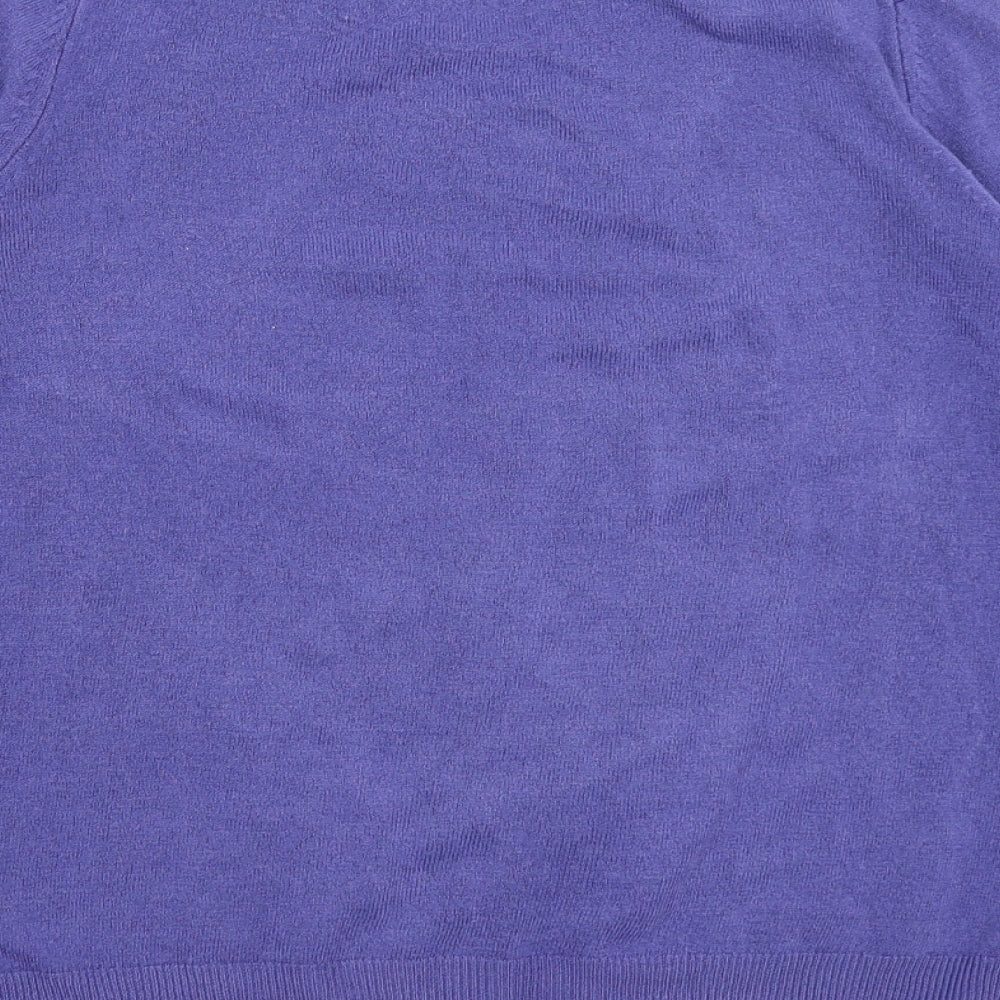 M&S Womens Purple Pullover Jumper Size 12