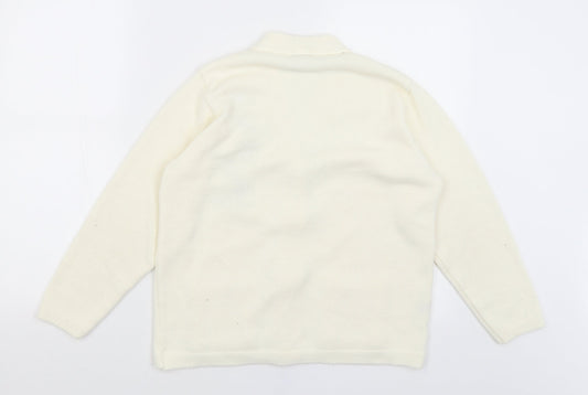Florida Womens Ivory Cardigan Jumper Size S