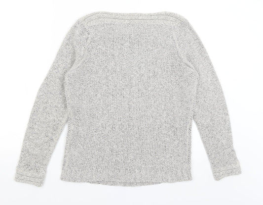 BM Collection Womens Grey Pullover Jumper Size S