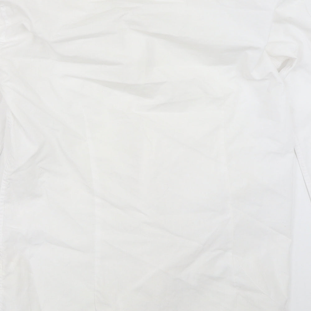 Cedar Wood State Mens White Button-Up Size 14.5