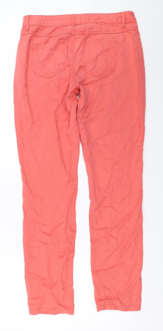 Jorli Womens Pink Chino Trousers Size 38 L31 in
