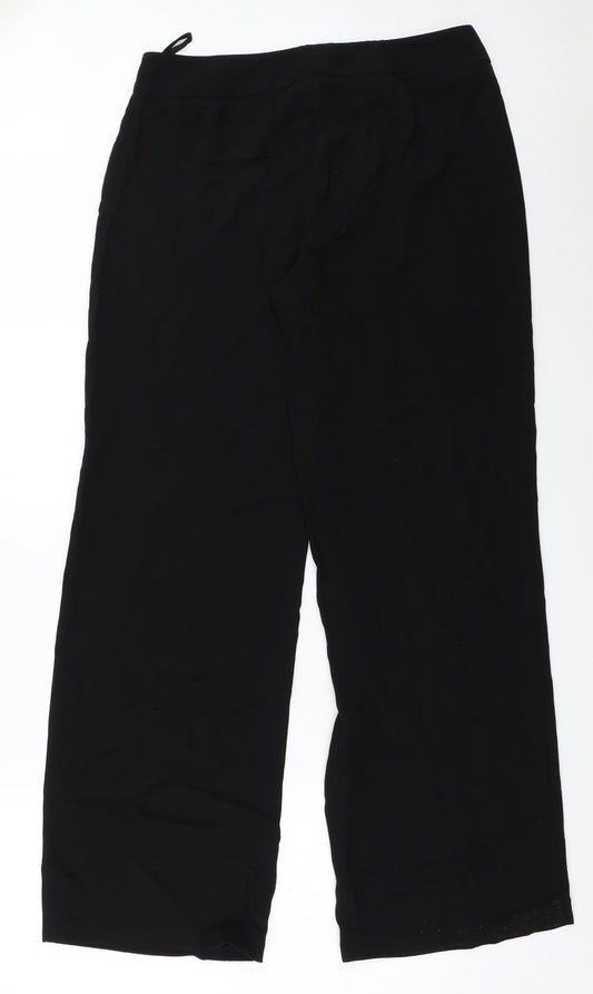 Marks and Spencer Womens Black Trousers Size 14 L32 in