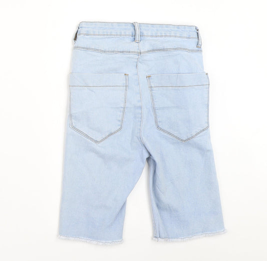 Lasula Womens Blue Denim Cut-Off Shorts Size 6
