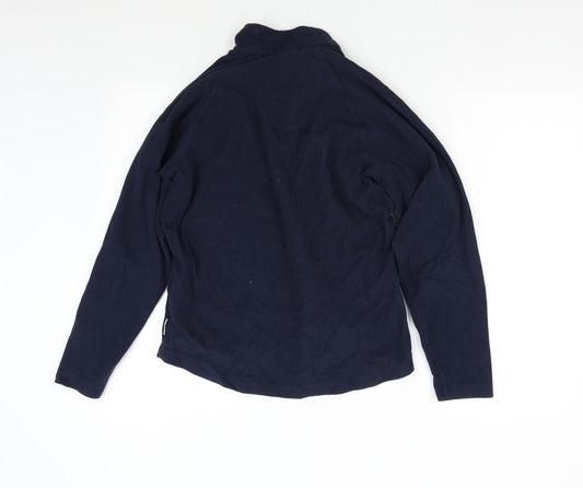 Quechua Womens Blue Fleece Henley Jumper Size M