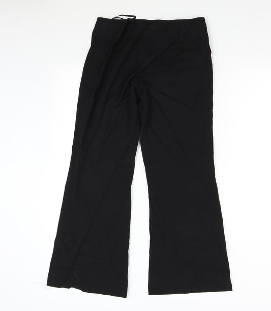 Dorothy Perkins Womens Black Trousers Size 12 L28 in